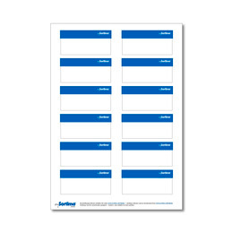 Beschriftungsetiketten blau BOXX/Koffer/Clip 12 St. (1 Bogen)